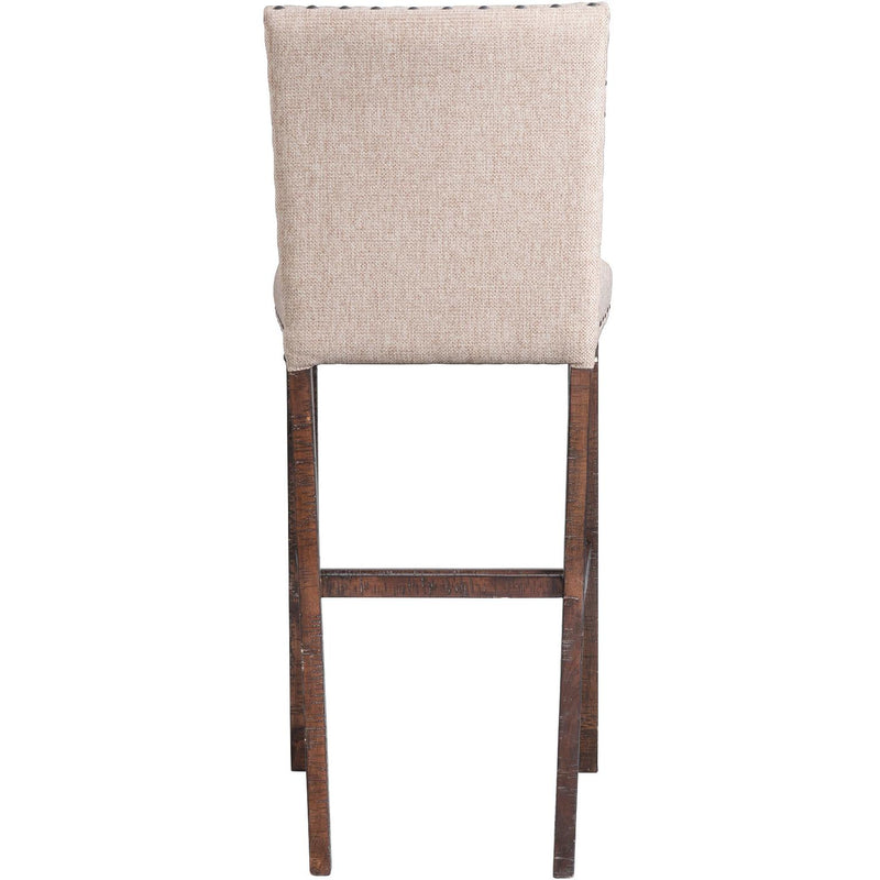 Elements International Jax 30" Bar Fabric Back Stool w/Fabric Seat IMAGE 4