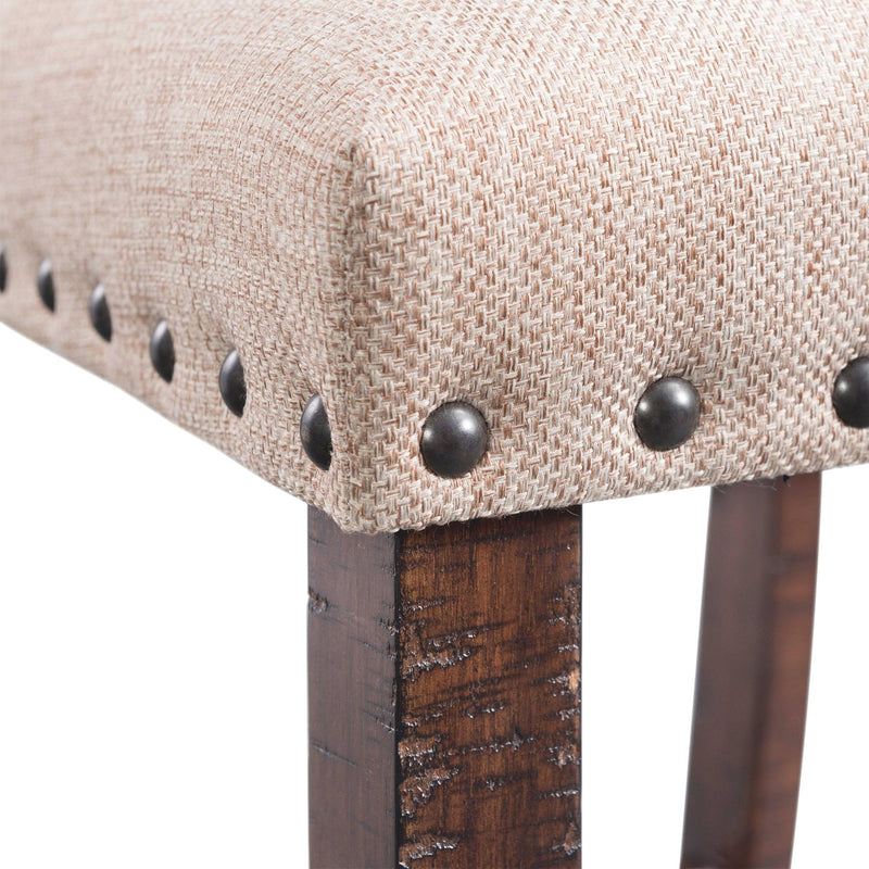  Elements International Jax 30" Bar Fabric Back Stool w/Fabric Seat IMAGE 8