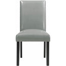  Elements International Meridian Dining Side Chair Grey IMAGE 2