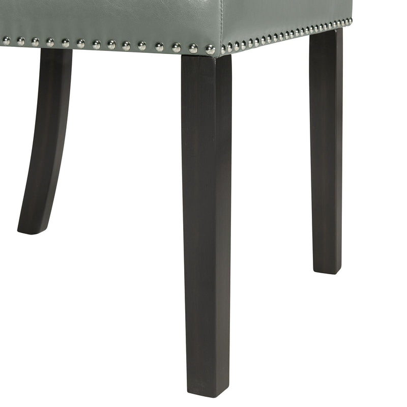  Elements International Meridian Dining Side Chair Grey IMAGE 4