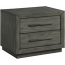  Elements International Elation Nightstand w/USB Grey IMAGE 1