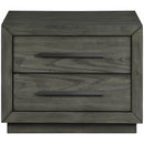  Elements International Elation Nightstand w/USB Grey IMAGE 2