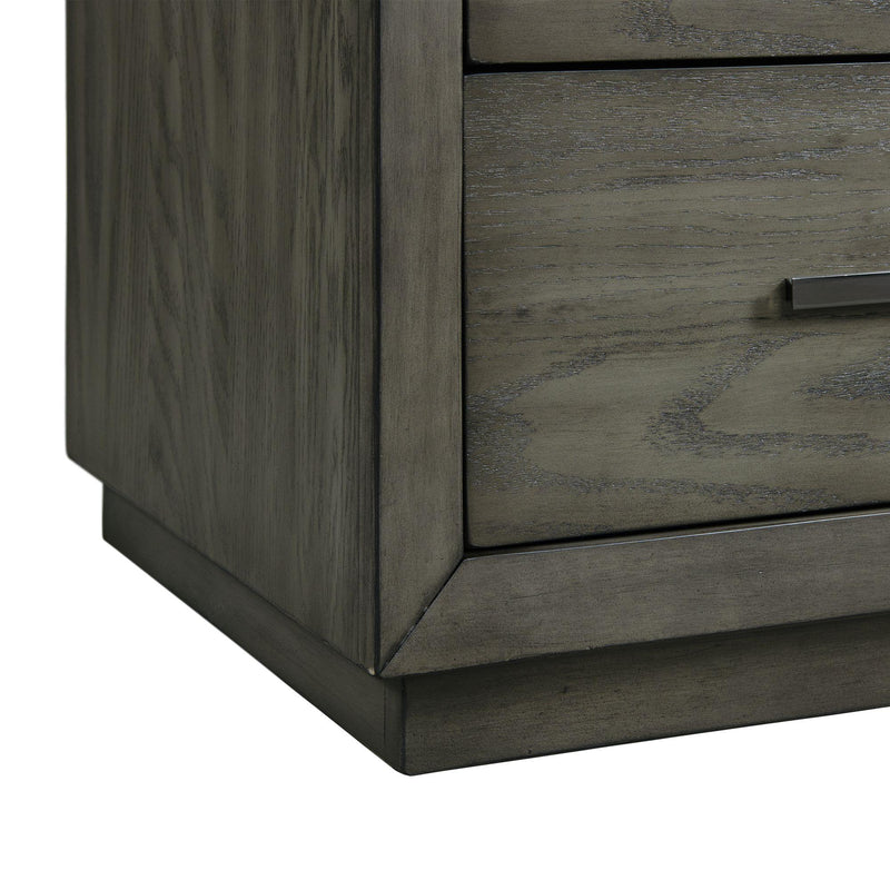  Elements International Elation Nightstand w/USB Grey IMAGE 8