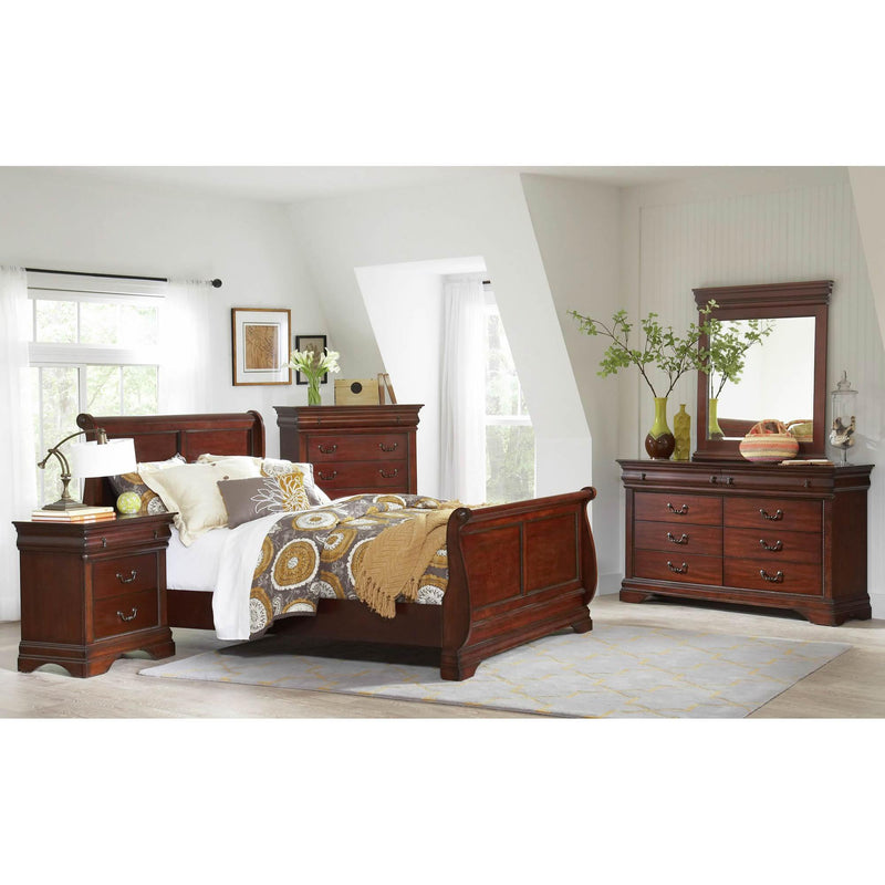  Elements International (B4800-10) Chateau- Dresser, 8 Drawers- Vintage Cherry IMAGE 2