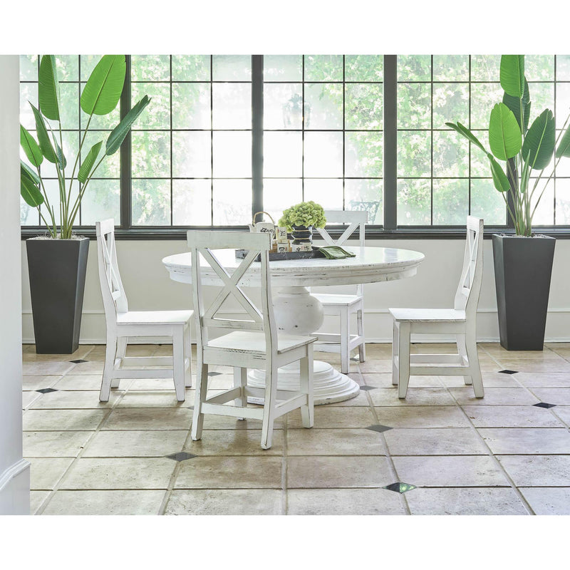 Elements International Britton Wooden Side Chair Set in White IMAGE 7