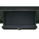  Elements International West Buffet with Two Doors & Wine Grid in Distressed Black IMAGE 9