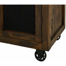  Elements International Industrial Chocolate / Brown finish Tall Curio IMAGE 10