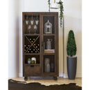  Elements International Industrial Chocolate / Brown finish Tall Curio IMAGE 11