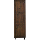  Elements International Industrial Chocolate / Brown finish Tall Curio IMAGE 4