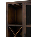  Elements International Industrial Chocolate / Brown finish Tall Curio IMAGE 7