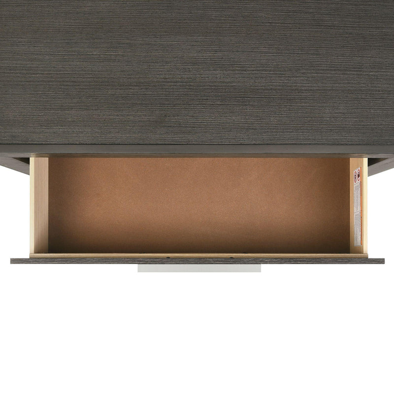  Elements International Malika Nightstand w/USB Grey IMAGE 6