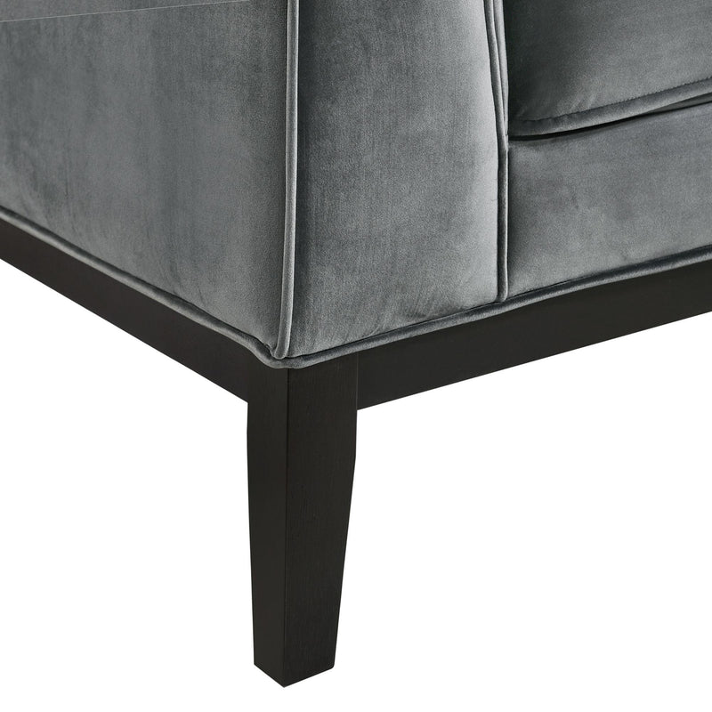  Elements International Calais Chair In Marine Light Grey IMAGE 7