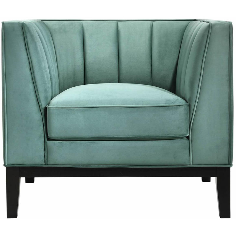  Elements International Calais Chair In Marine Green IMAGE 2