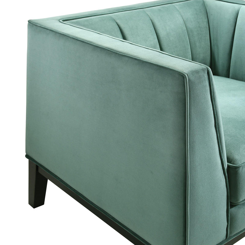  Elements International Calais Chair In Marine Green IMAGE 5