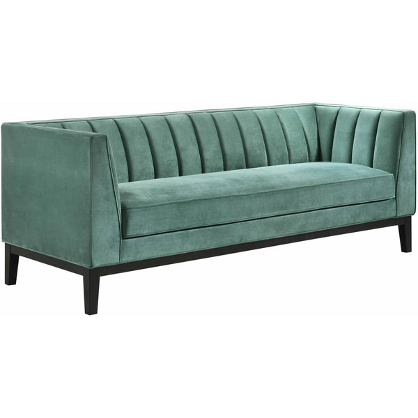 Elements International Calais Sofa In Marine Green IMAGE 1