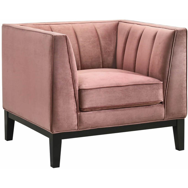  Elements International Calais Chair In Marine Rose IMAGE 1