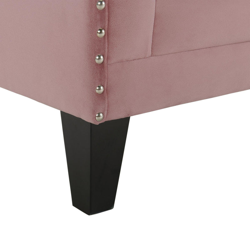  Elements International Dinah 1539B Chair In Broadway Blush IMAGE 6