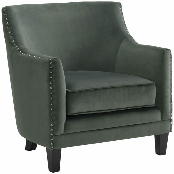  Elements International Dinah 1539B Chair In Broadway Gun Metal IMAGE 1