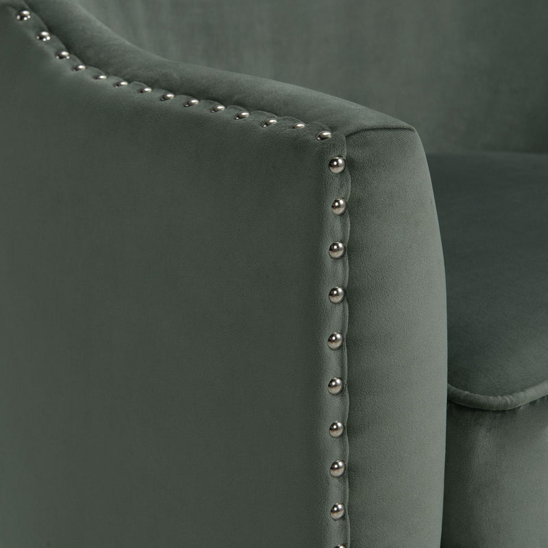  Elements International Dinah 1539B Chair In Broadway Gun Metal IMAGE 5