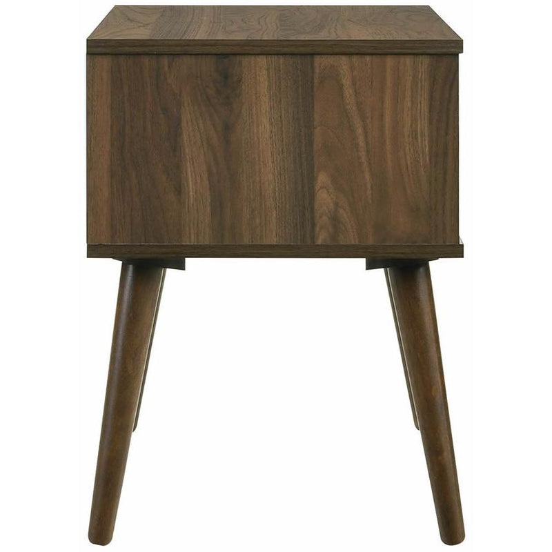  Elements International Coyote Queen Bed W/Carroll Navy w/Two End Table IMAGE 8