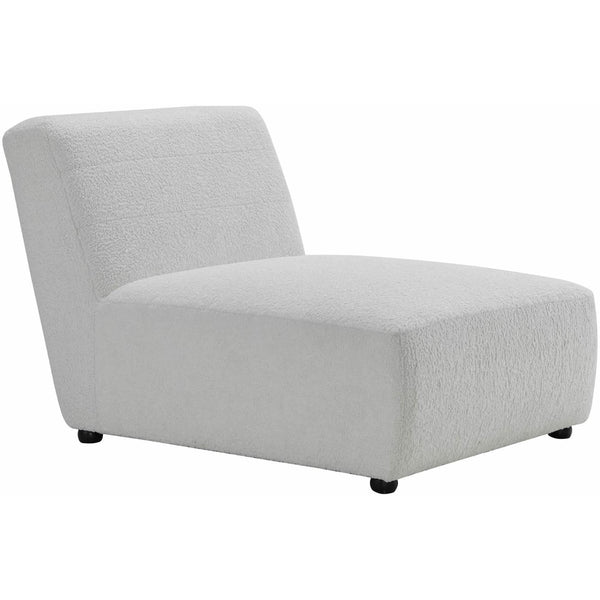  Elements International Exeter Lounger Sheep Skin White IMAGE 1