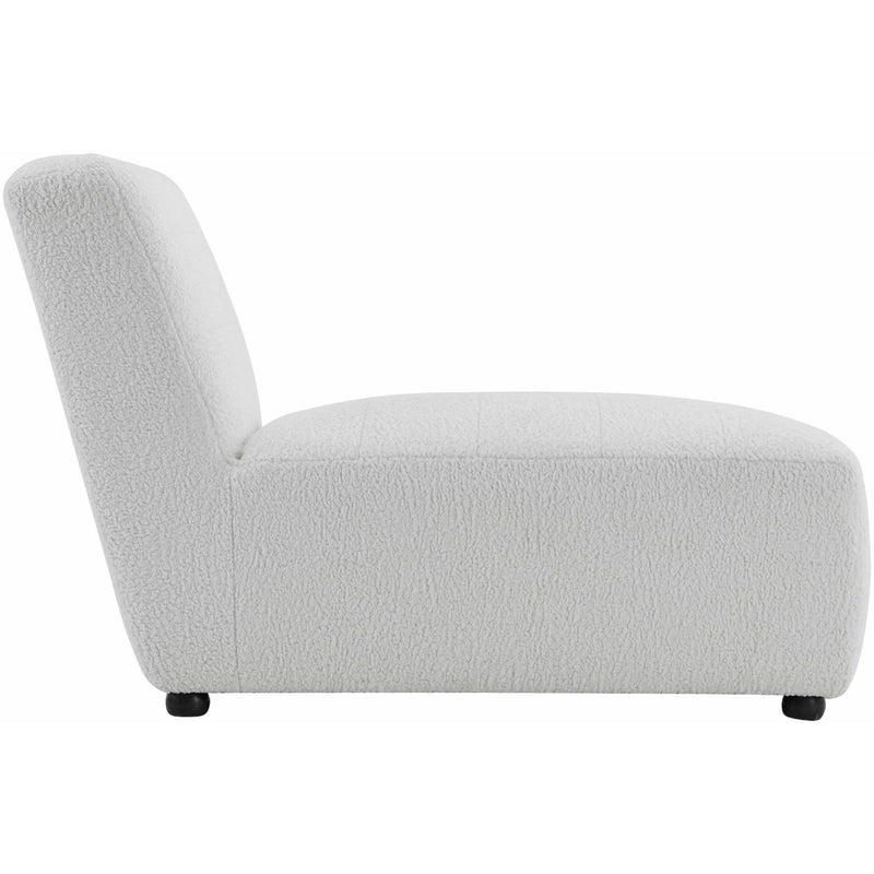  Elements International Exeter Lounger Sheep Skin White IMAGE 2