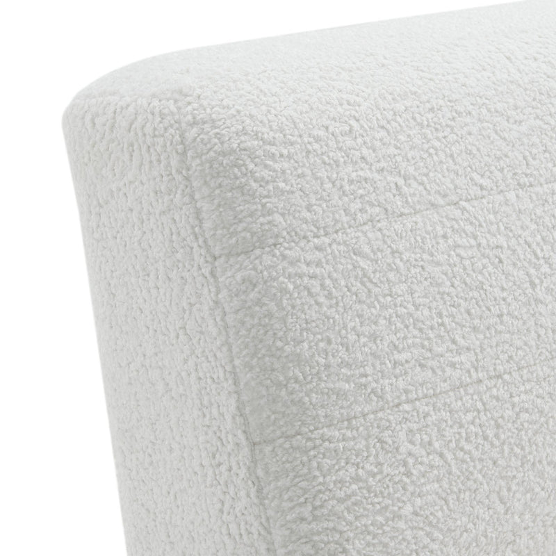  Elements International Exeter Lounger Sheep Skin White IMAGE 5