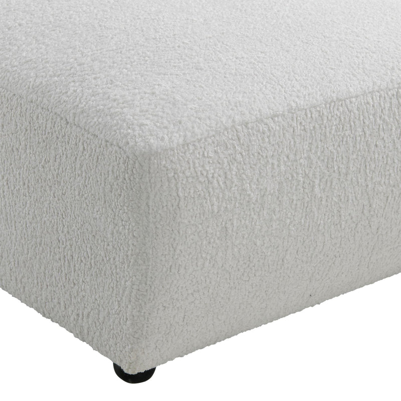  Elements International Exeter Lounger Sheep Skin White IMAGE 6