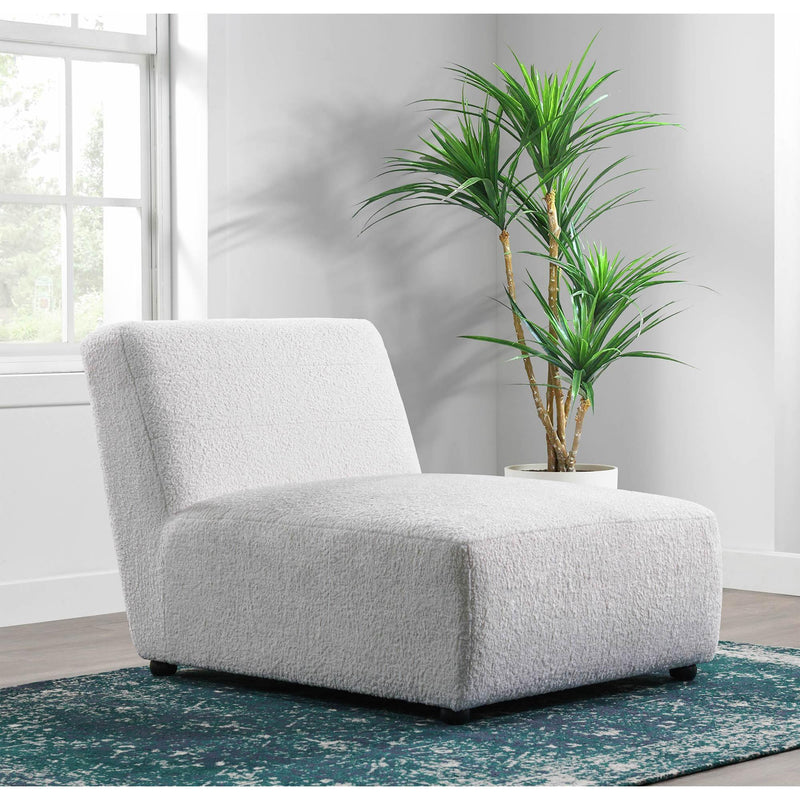  Elements International Exeter Lounger Sheep Skin White IMAGE 7