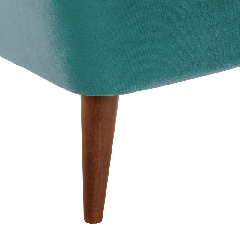  Elements International Joss Chair 1 w/Walnut Wood Legs Broadway Marine Blue IMAGE 5