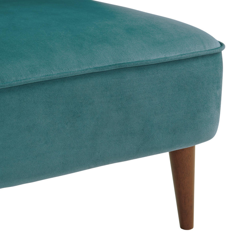  Elements International Joss Chair 1 w/Walnut Wood Legs Broadway Marine Blue IMAGE 6