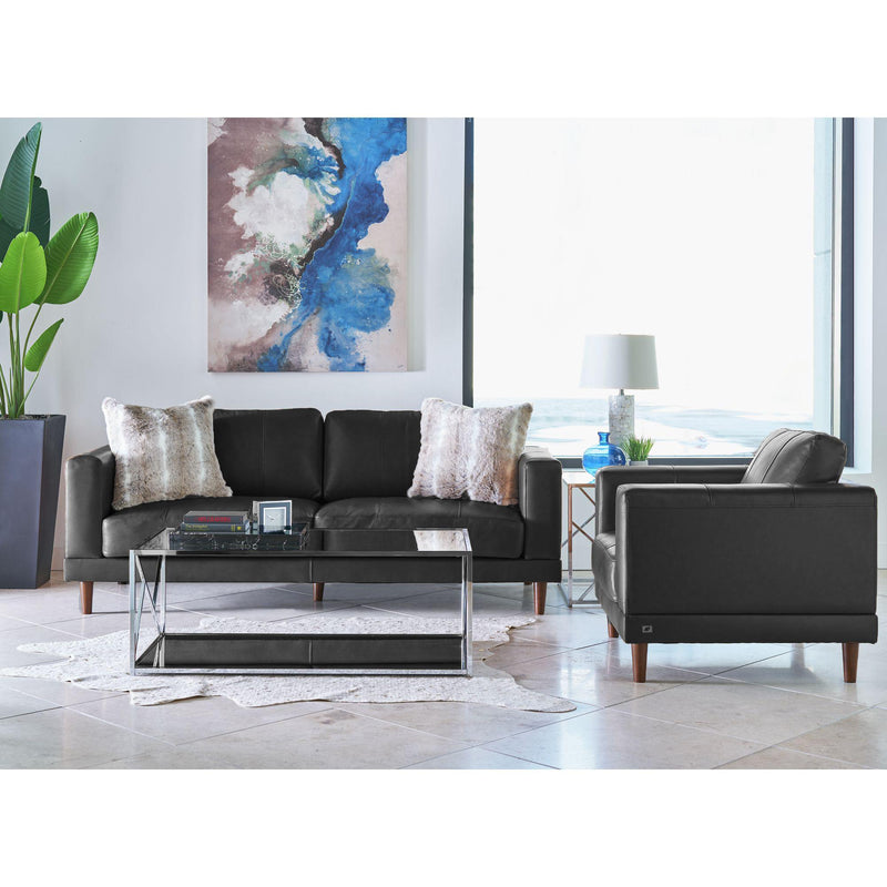  Elements International Hampton Chair in Fiero Charcoal IMAGE 7