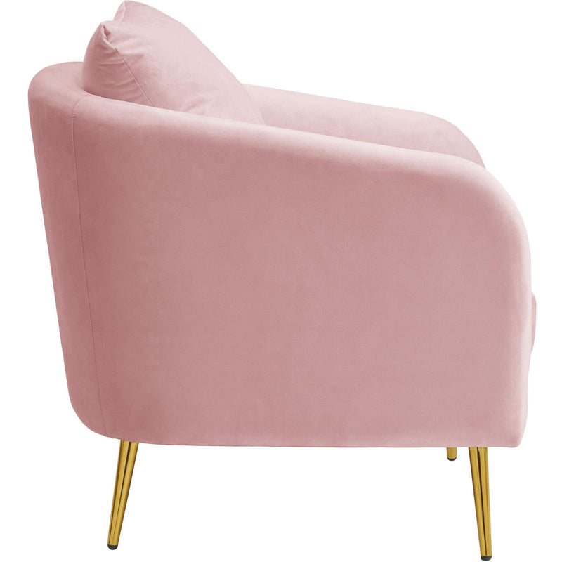  Elements International Joss 2 Accent Chair with Gold Legs in Blush IMAGE 3