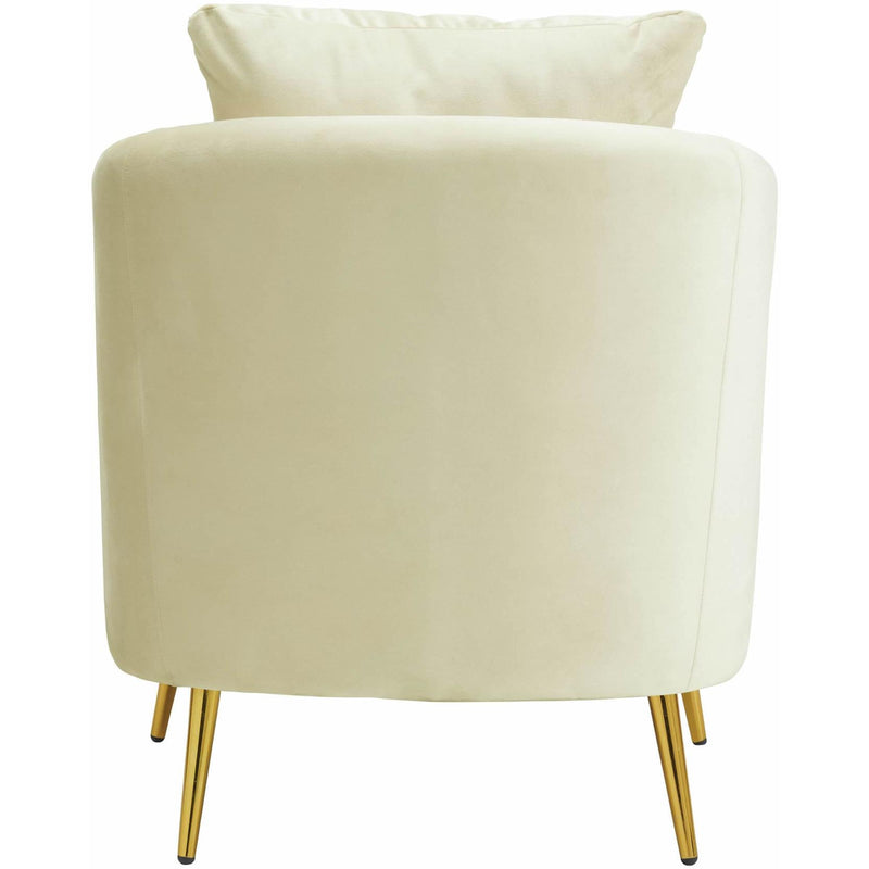  Elements International Joss Chair 2 w/Metal Gold Legs Broadway Cream IMAGE 4