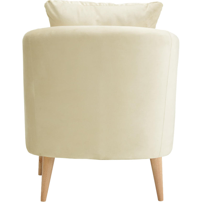  Elements International Joss Chair 2 w/Natural Wood Legs Broadway Cream IMAGE 4