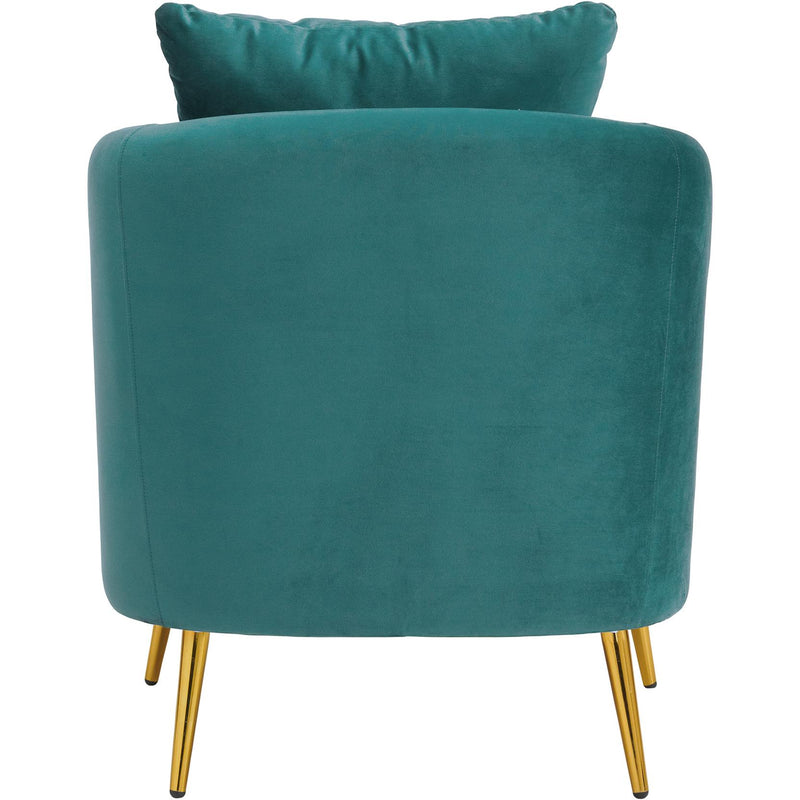  Elements International Joss Chair 2 w/Metal Gold Legs Broadway Marine Blue IMAGE 4