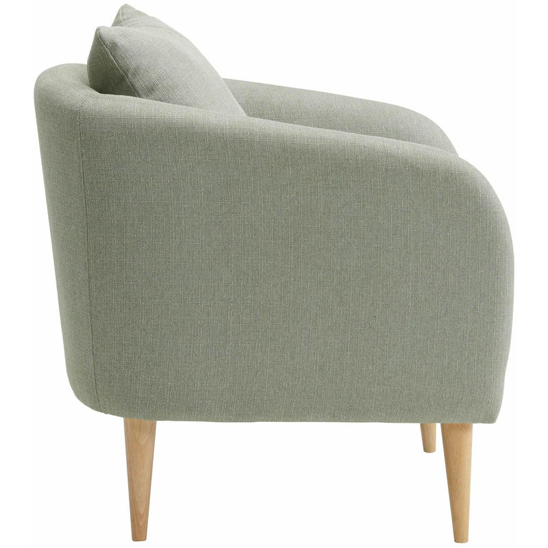  Elements International Joss Chair 2 w/Natural Wood Legs Aria Gray IMAGE 3