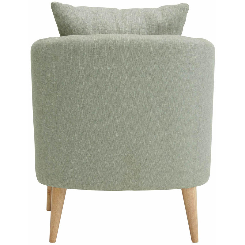  Elements International Joss Chair 2 w/Natural Wood Legs Aria Gray IMAGE 4