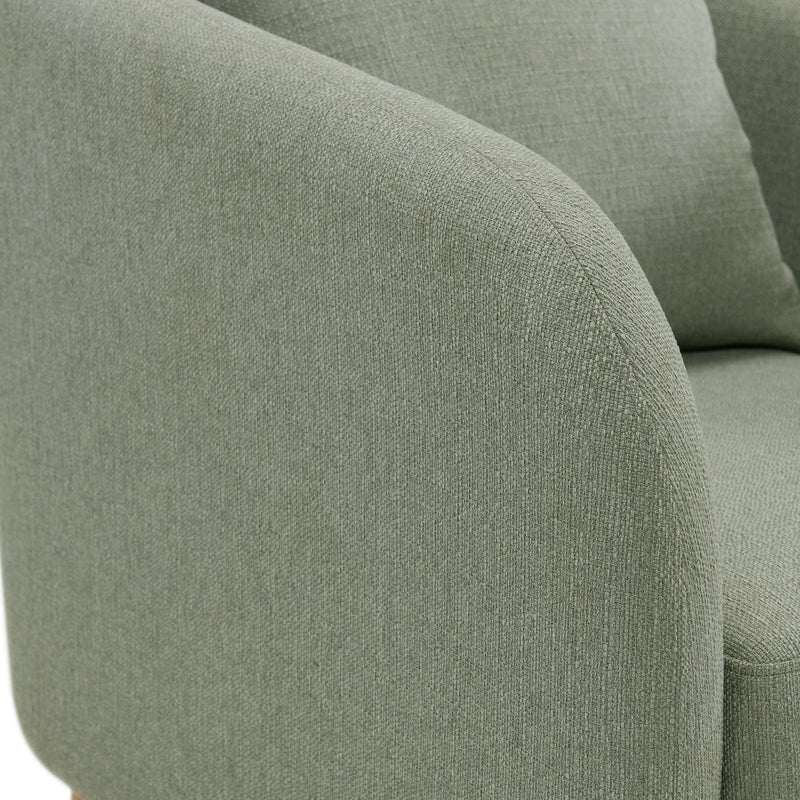  Elements International Joss Chair 2 w/Natural Wood Legs Aria Gray IMAGE 5