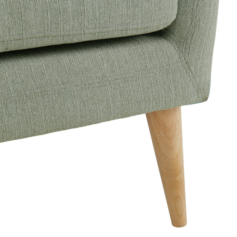 Elements International Joss Chair 2 w/Natural Wood Legs Aria Gray IMAGE 7