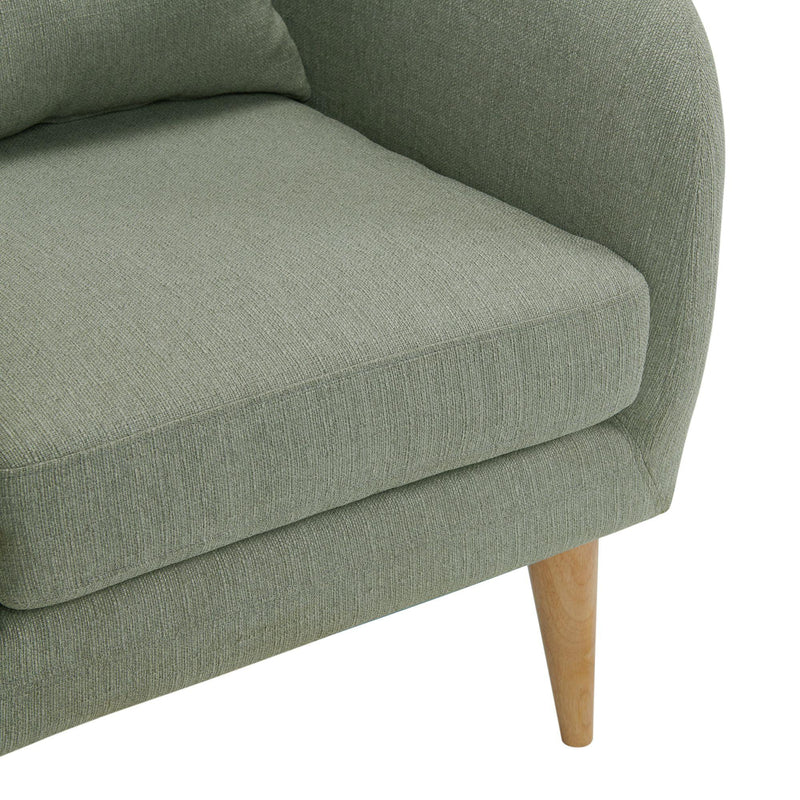  Elements International Joss Chair 2 w/Natural Wood Legs Aria Gray IMAGE 8