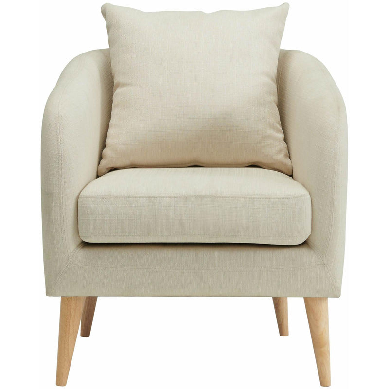  Elements International Joss Chair 2 w/Natural Wood Legs Aria Natural IMAGE 2