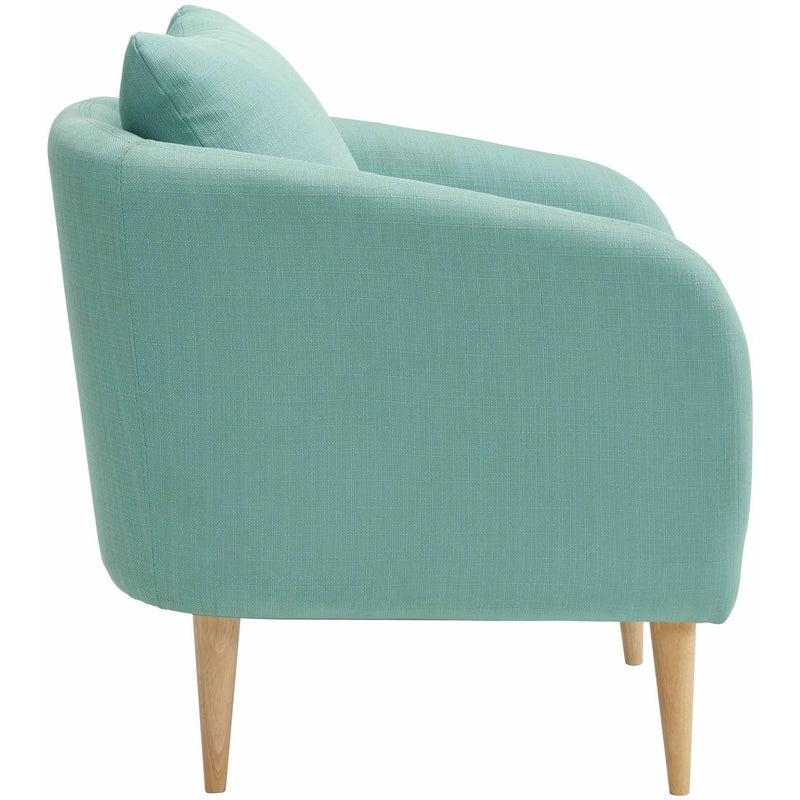  Elements International Joss Chair 2 w/Natural Wood Legs Aria Green IMAGE 3