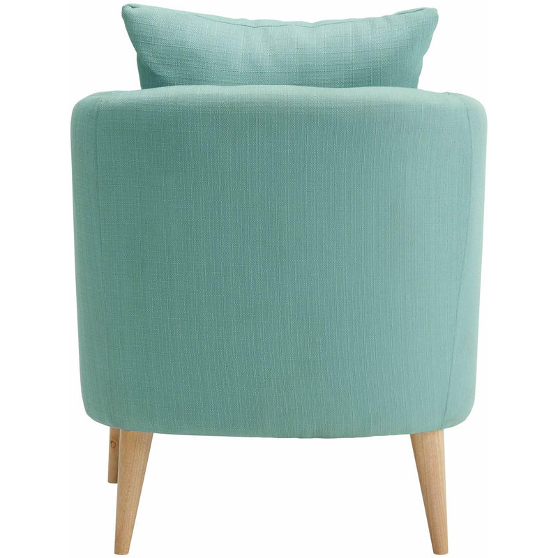  Elements International Joss Chair 2 w/Natural Wood Legs Aria Green IMAGE 4