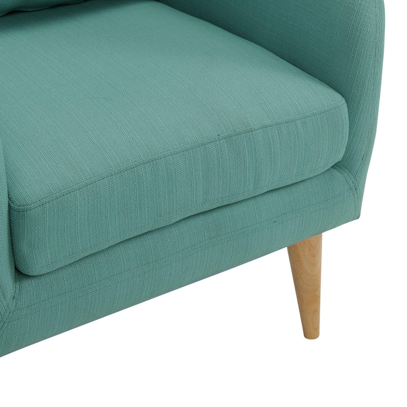  Elements International Joss Chair 2 w/Natural Wood Legs Aria Green IMAGE 8