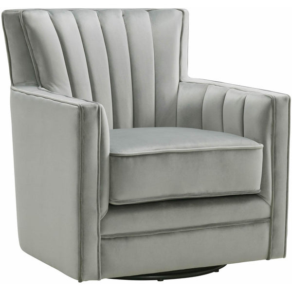  Elements International Loden Swivel Chair in Royale Gun Metal - 3A IMAGE 1