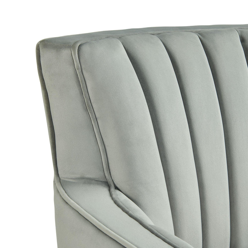  Elements International Loden Swivel Chair in Royale Gun Metal - 3A IMAGE 4