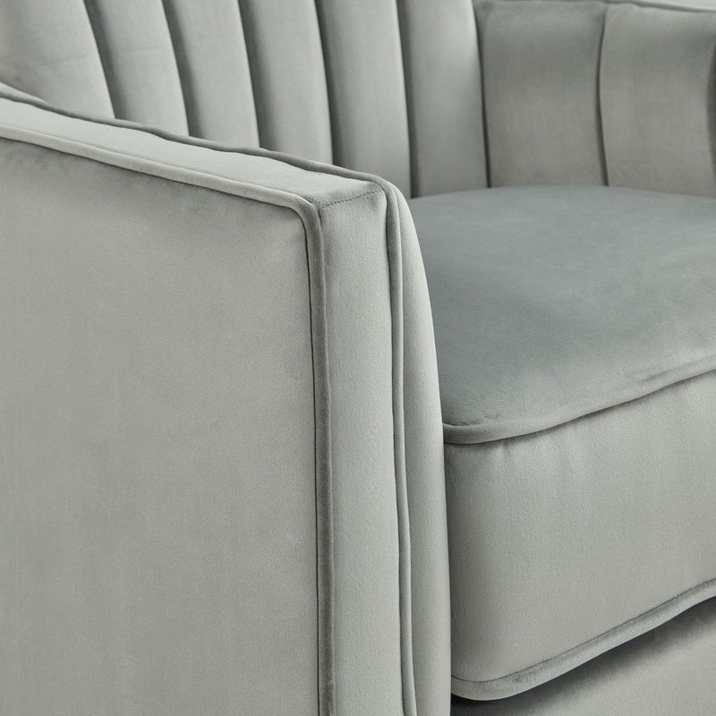  Elements International Loden Swivel Chair in Royale Gun Metal - 3A IMAGE 5