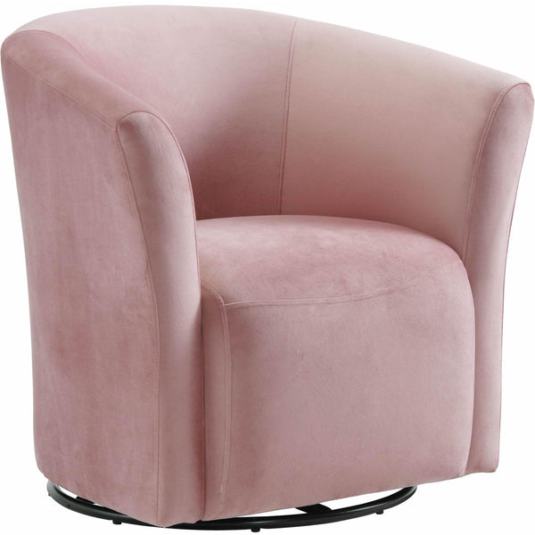  Elements International Rocket 6273 Swivel Chair In Broadway Blush IMAGE 1