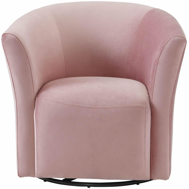  Elements International Rocket 6273 Swivel Chair In Broadway Blush IMAGE 2